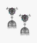 Silver Jhumkas