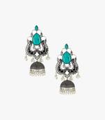 Silver Jhumkas