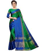 Women   s Cotton Silk Designer Saree with Solid Zari Border Saree