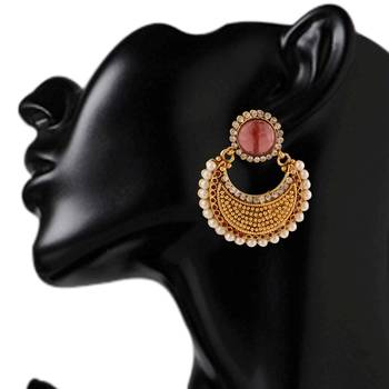Pink chandbali 3