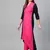 Navy-blue screen print viscose rayon salwar