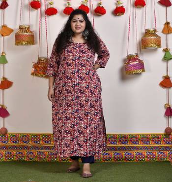 Red printed rayon kurtas-and-kurtis 1