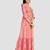 Women's Pink Cotton Anarkali Kurti