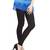 Black plain cotton leggings