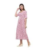 Diamond Print Flare Dress