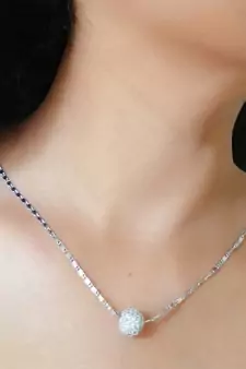 Silver necklaces