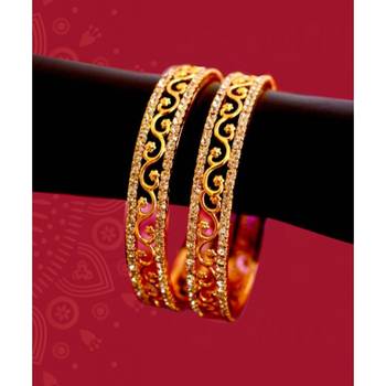 Set of 2 Bangles and Bracelets with American Diamonds 1