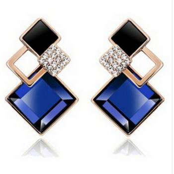 Blue Trendy Fashion Studs Party Danglers 1