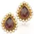 Purple Traditional Kundan Studs