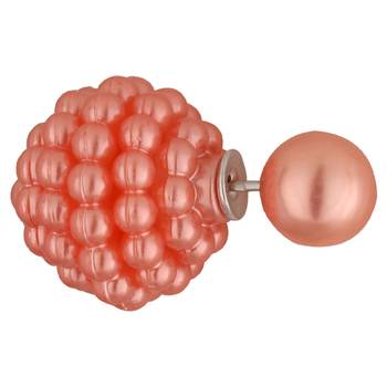 Pink Double Sided Fancy Trendy studs 2