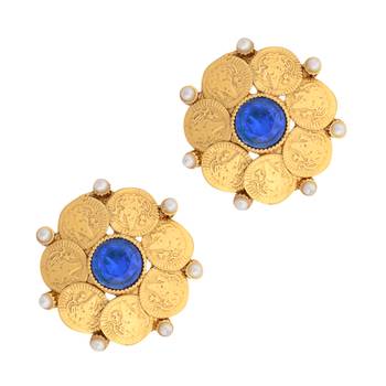 Blue studs 1