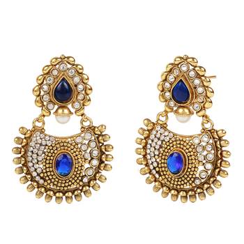 Blue chandbali 1