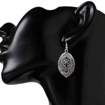 Silver danglers-drops 3