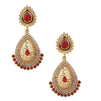 Maroon danglers-drops 1