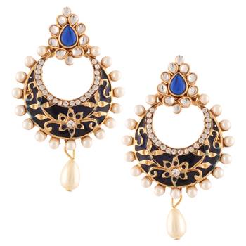 Blue chandbali 1