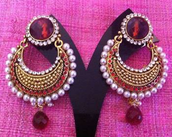 Pink chandbali 2
