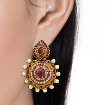 Purple chandbali 3