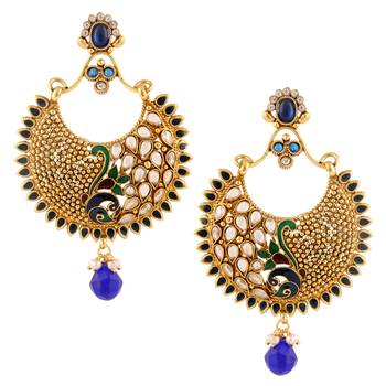 Blue chandbali 1