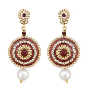 Maroon chandbali 1