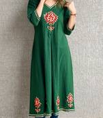 Green Cotton Kurti