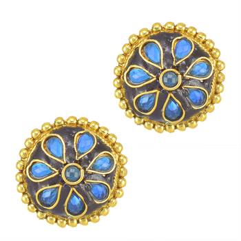 Blue studs 2