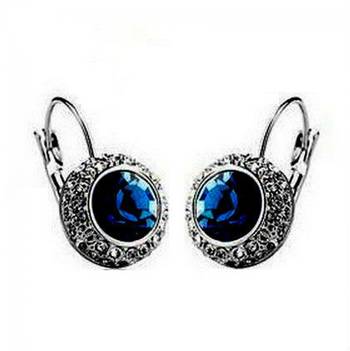 Blue Stone Trendy Fashion Studs Small Hoops danglers-drops 1