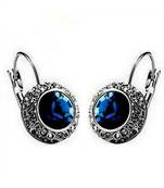 Blue Stone Trendy Fashion Studs Small Hoops danglers-drops