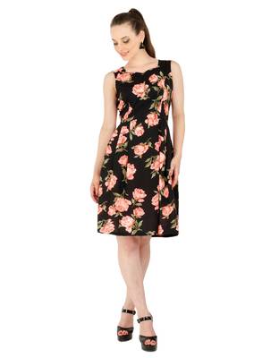 Women's Crepe MultiColour Casual Mini Dress 1