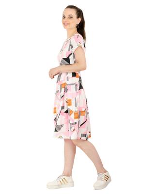 Women's Crepe MultiColour Casual Mini Dress 2
