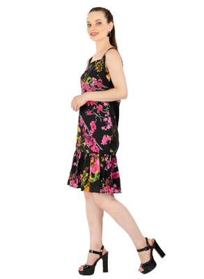 Women's Crepe MultiColour Casual Mini Dress 2