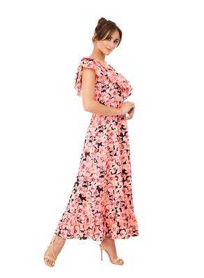 Women's Crepe MultiColour Casual One Shoulder Dress 5