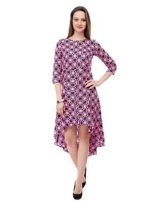 Women's Multi-Coloured A-Line Knee Dress 1