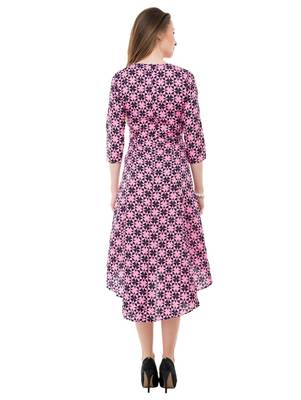 Women's Multi-Coloured A-Line Knee Dress 3
