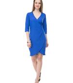 Women's Blue BodyCon Short Dress