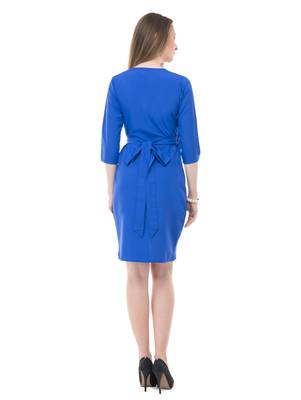 Women's Blue BodyCon Short Dress 3