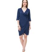 Women's Navy BodyCon Short Dress