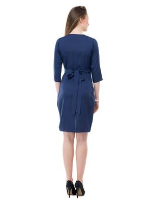 Women's Navy BodyCon Short Dress 3