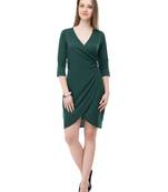 Women's Green Body ConShort Dress