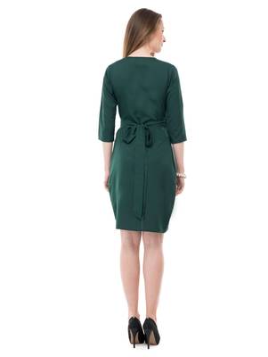 Women's Green Body ConShort Dress 3