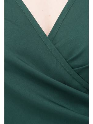 Women's Green Body ConShort Dress 4