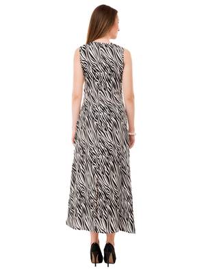 Women's Multi-Coloured A-Line Maxi Dress 3