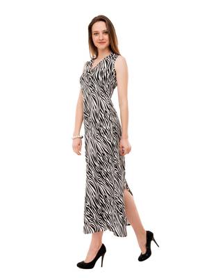 Women's Multi-Coloured A-Line Maxi Dress 5