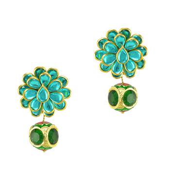Turquoise danglers-drops 2