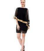 Women's Black A-Line Short Dress