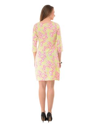 Women's Multi-Coloured A-Line Short Dress 3
