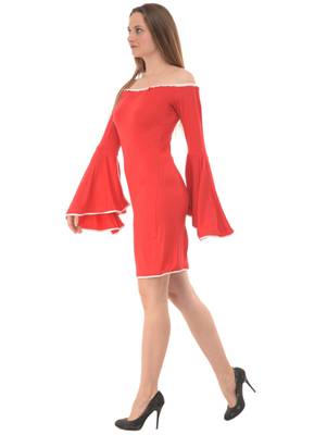 Women's Red Body Con Short Dress 5