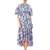 Women's Multi-Coloured Fit & Flare  Knee Dress