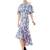 Women's Multi-Coloured Fit & Flare  Knee Dress