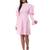Women's Crepe Pink Pleated Mini Dress