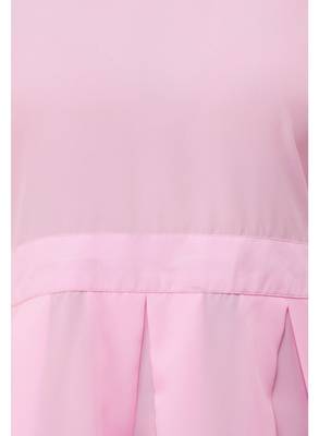 Women's Crepe Pink Pleated Mini Dress 4